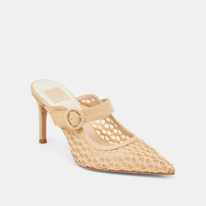 Dolce Vita SHOES KEEKEE HEELS LT NATURAL WOVEN RAFFIA
 – Dolce Vita
