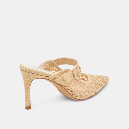 Dolce Vita SHOES KEEKEE HEELS LT NATURAL WOVEN RAFFIA
 – Dolce Vita