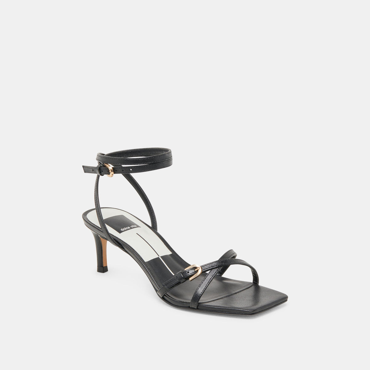 Dolce Vita SHOES BAMBY HEELS BLACK LEATHER
 – Dolce Vita
