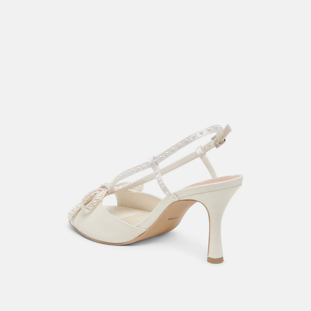 Dolce Vita SHOES LONNY PEARL HEELS WHITE SATIN
 – Dolce Vita