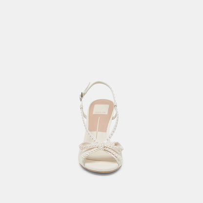 Dolce Vita SHOES LONNY PEARL HEELS WHITE SATIN
 – Dolce Vita