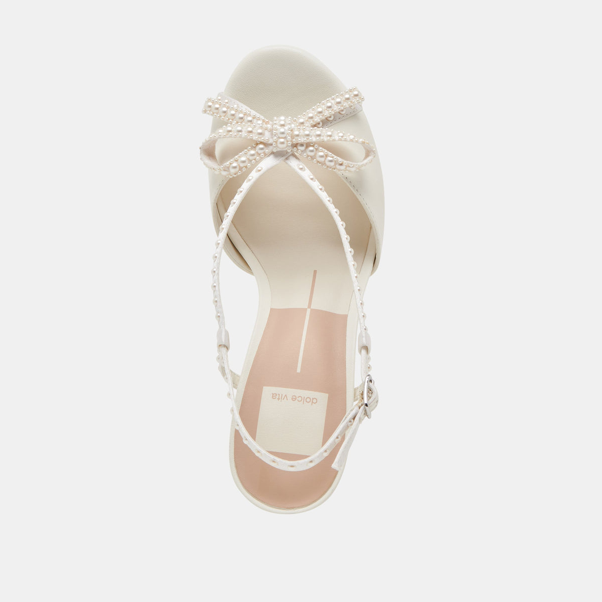 Dolce Vita SHOES LONNY PEARL HEELS WHITE SATIN
 – Dolce Vita