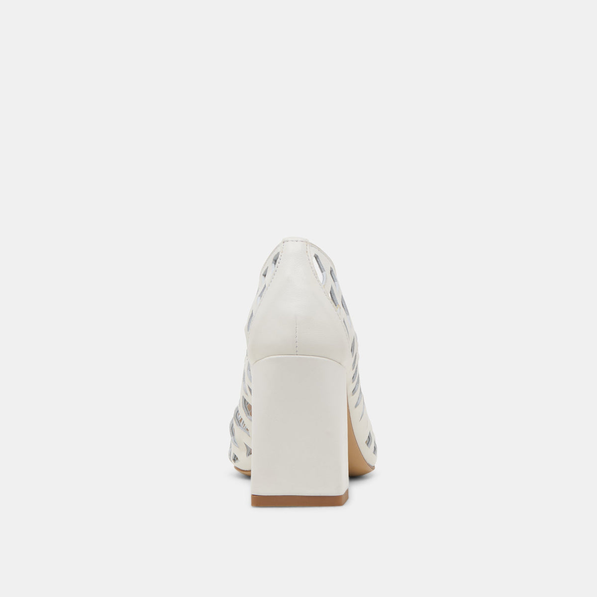Dolce Vita SHOES Tanya Bone Woven Leather Heels