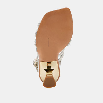 Dolce Vita SHOES SICILY HEELS WHITE WOVEN LEATHER
 – Dolce Vita
