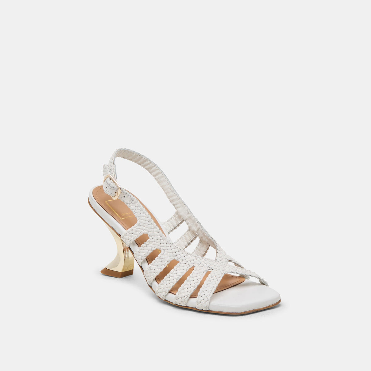 Dolce Vita SHOES SICILY HEELS WHITE WOVEN LEATHER
 – Dolce Vita