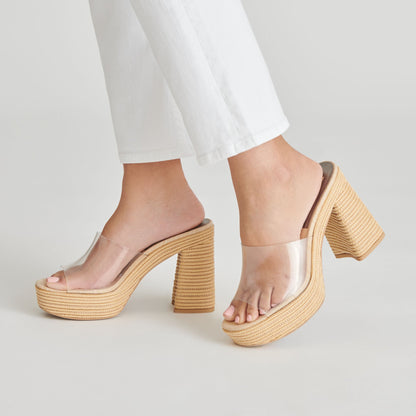 Dolce Vita SHOES LICHIA HEELS NATURAL VINYL
 – Dolce Vita