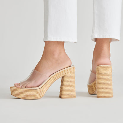 Dolce Vita SHOES LICHIA HEELS NATURAL VINYL
 – Dolce Vita