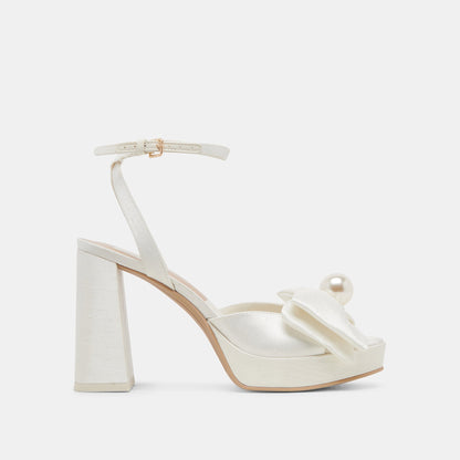 Dolce Vita SHOES PATTON HEELS IVORY SATIN
 – Dolce Vita