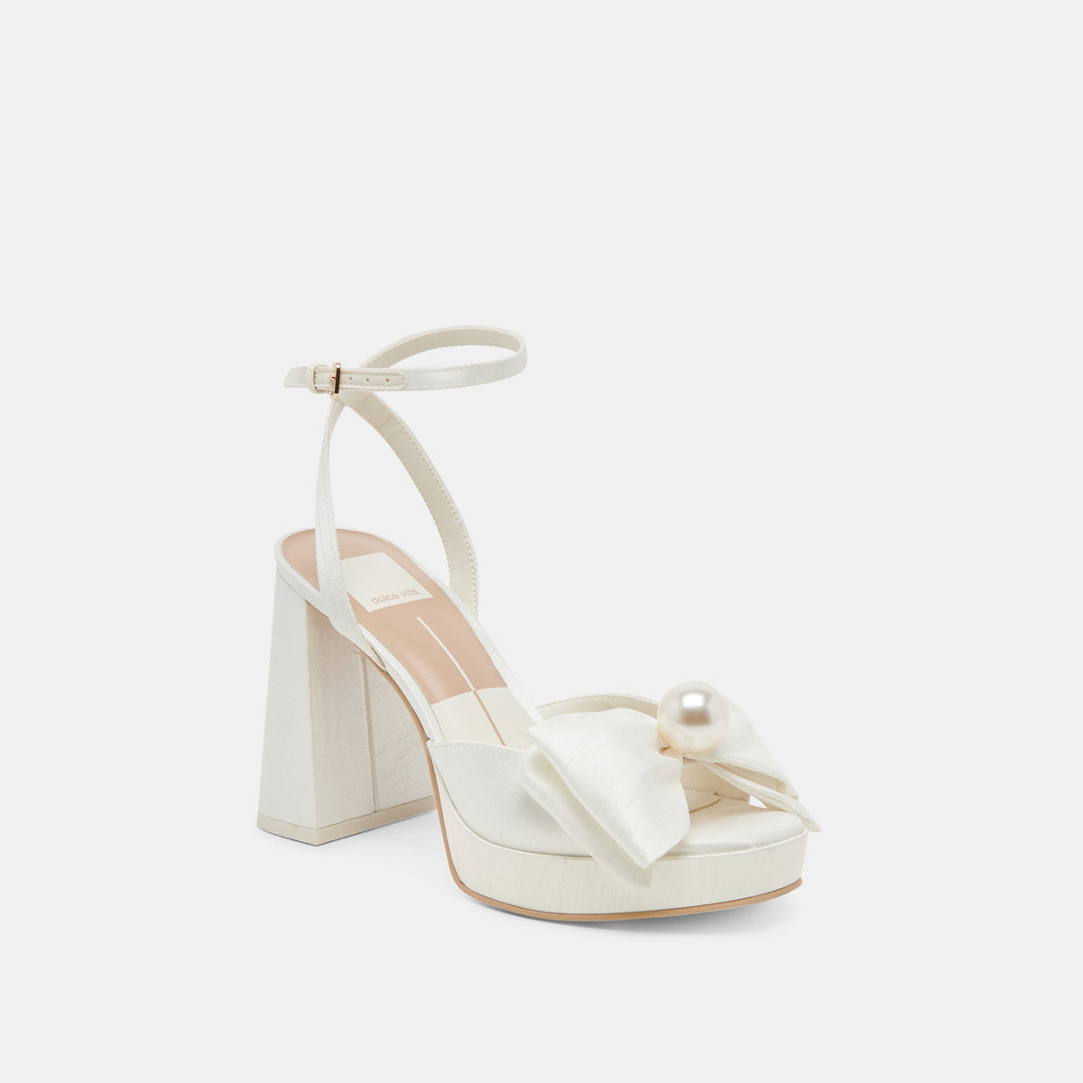 Dolce Vita SHOES PATTON HEELS IVORY SATIN
 – Dolce Vita