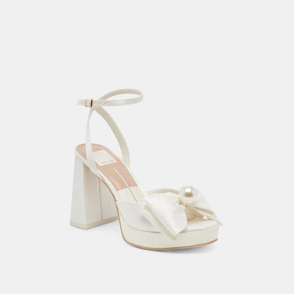 Dolce Vita SHOES PATTON HEELS IVORY SATIN
 – Dolce Vita