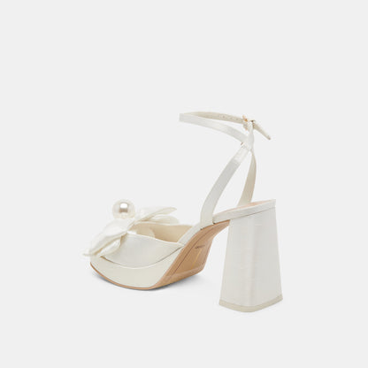 Dolce Vita SHOES PATTON HEELS IVORY SATIN
 – Dolce Vita