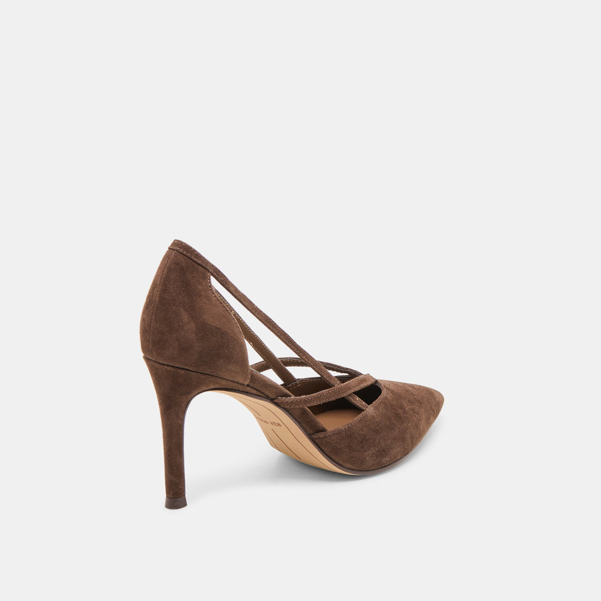 Dolce Vita SHOES Kaine Dk Brown Suede Heels