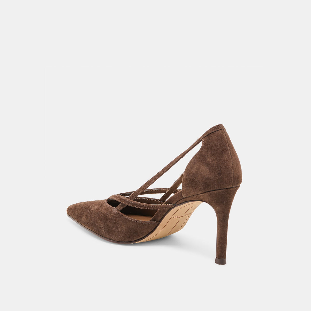 Dolce Vita SHOES Kaine Dk Brown Suede Heels