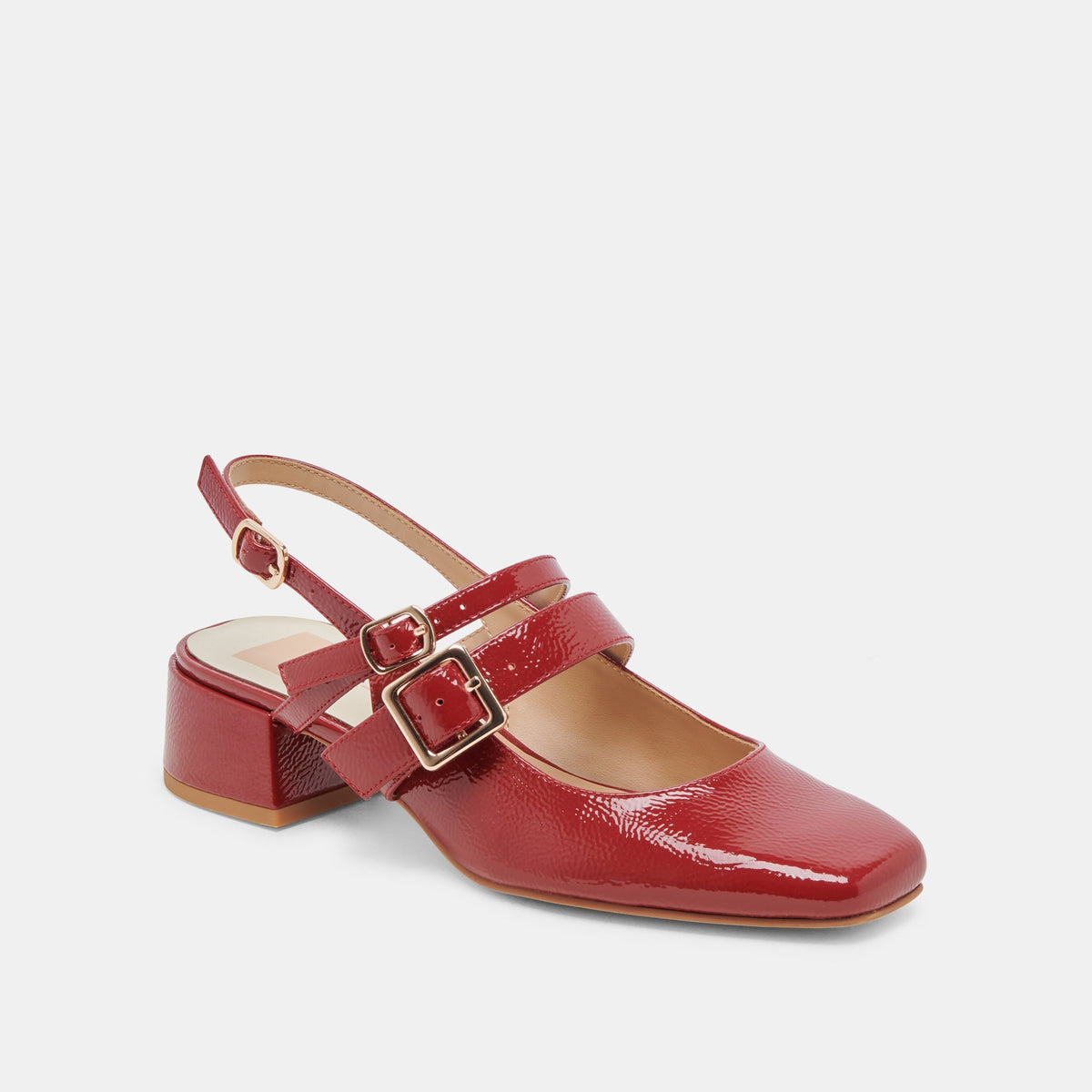 Dolce Vita SHOES PATZY HEELS CRIMSON CRINKLE PATENT LEATHER
 – Dolce Vita