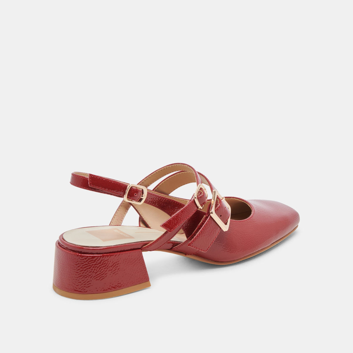 Dolce Vita SHOES PATZY HEELS CRIMSON CRINKLE PATENT LEATHER
 – Dolce Vita