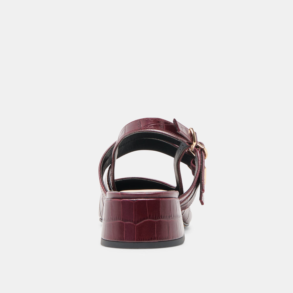 Dolce Vita SHOES Patzy Oxblood Embossed Leather Heels