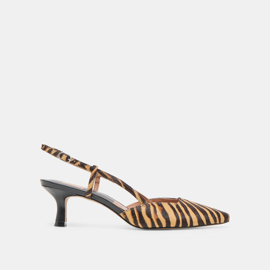 Dolce Vita SHOES Odela Tiger Calf Hair Heels