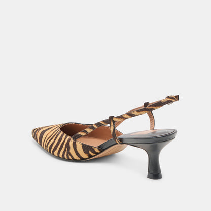 Dolce Vita SHOES Odela Tiger Calf Hair Heels