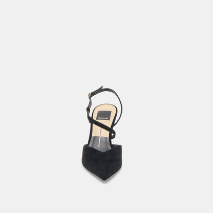 Dolce Vita SHOES Kamra Onyx Suede Heels