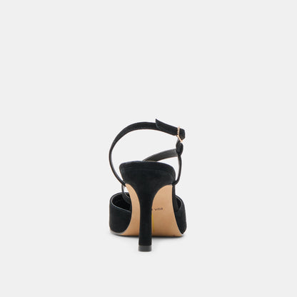 Dolce Vita SHOES Kamra Onyx Suede Heels