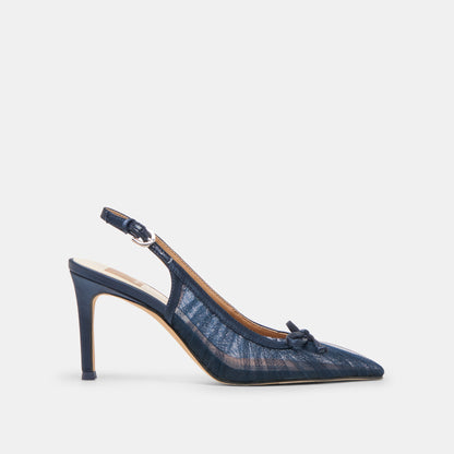 Dolce Vita SHOES Yela Navy Tulle Heels