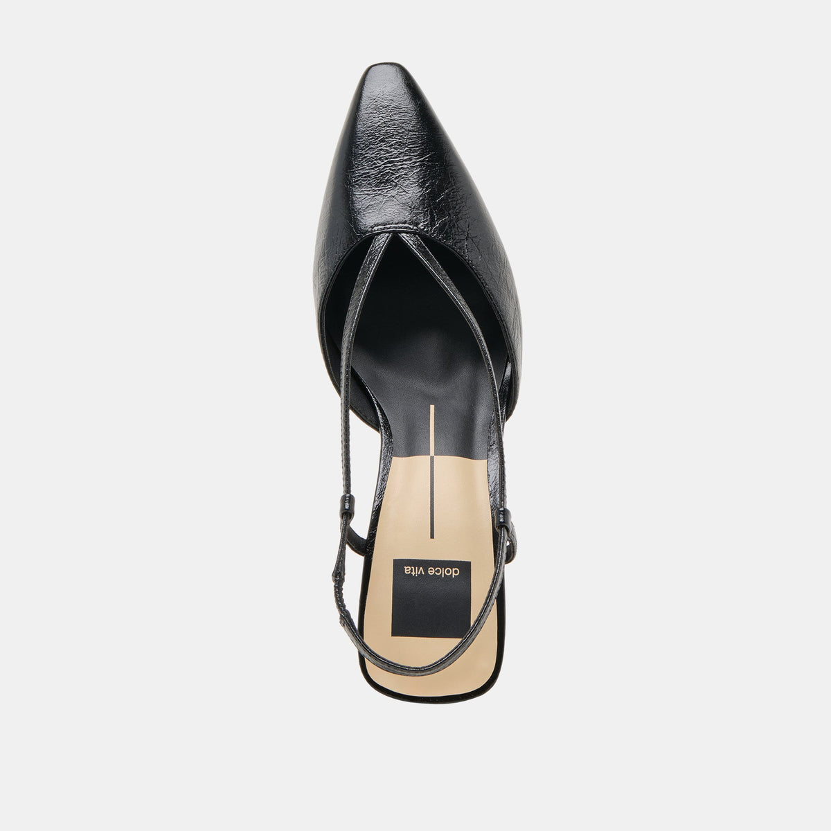 Dolce Vita SHOES Ginay Black Leather Heels