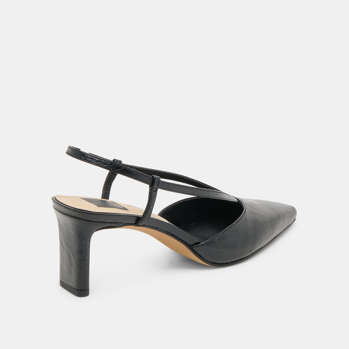 Dolce Vita SHOES Ginay Black Leather Heels