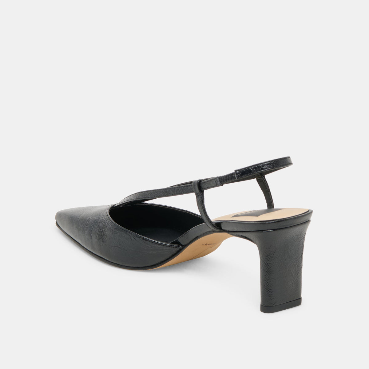 Dolce Vita SHOES Ginay Black Leather Heels
