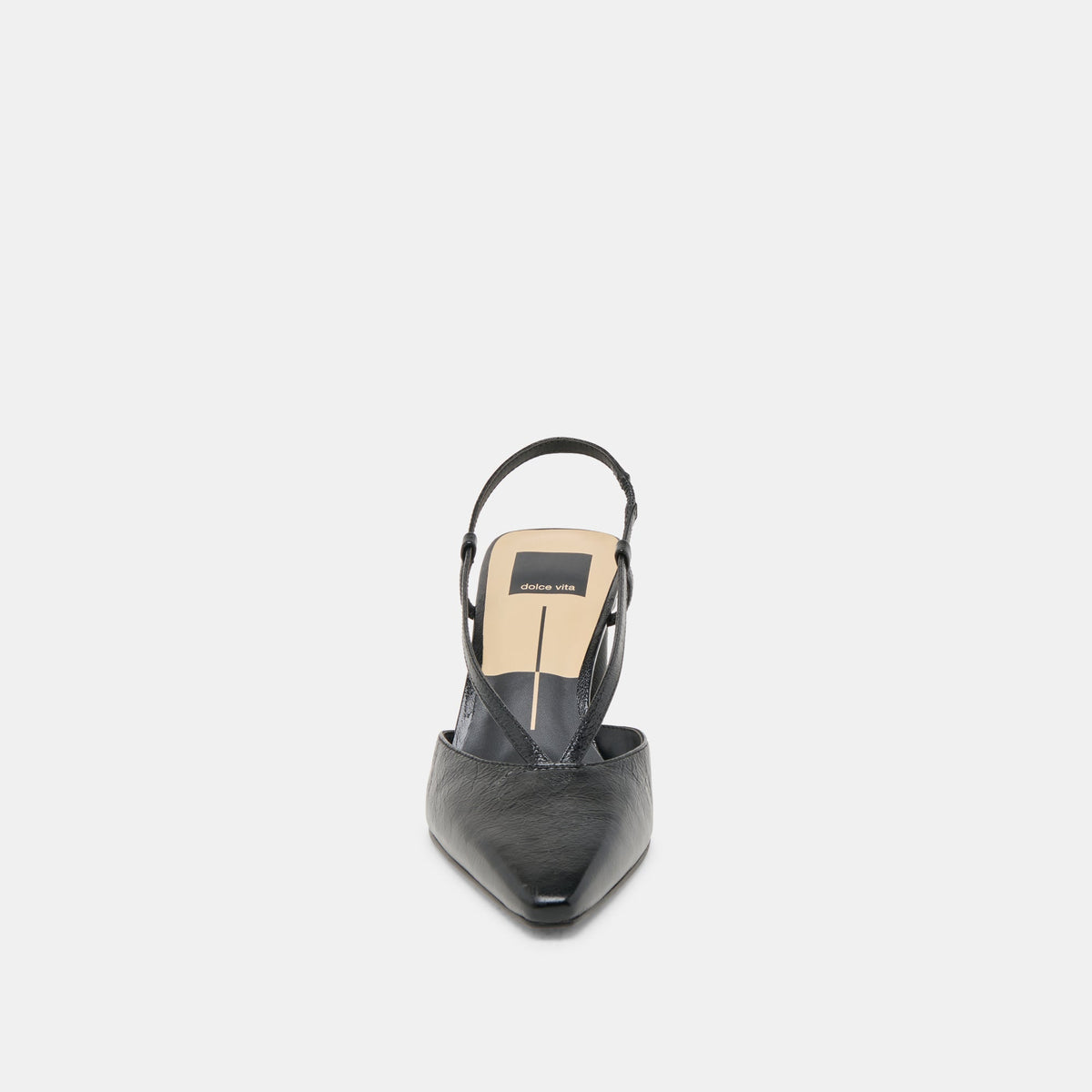 Dolce Vita SHOES Ginay Black Leather Heels