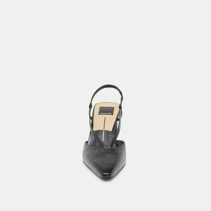 Dolce Vita SHOES Ginay Black Leather Heels