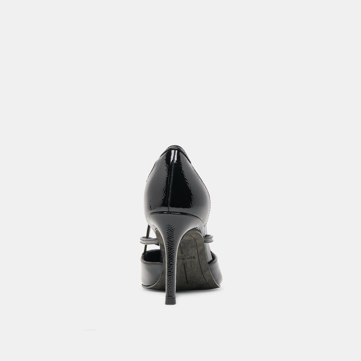 Dolce Vita SHOES Kaine Midnight Crinkle Patent Leather Heels