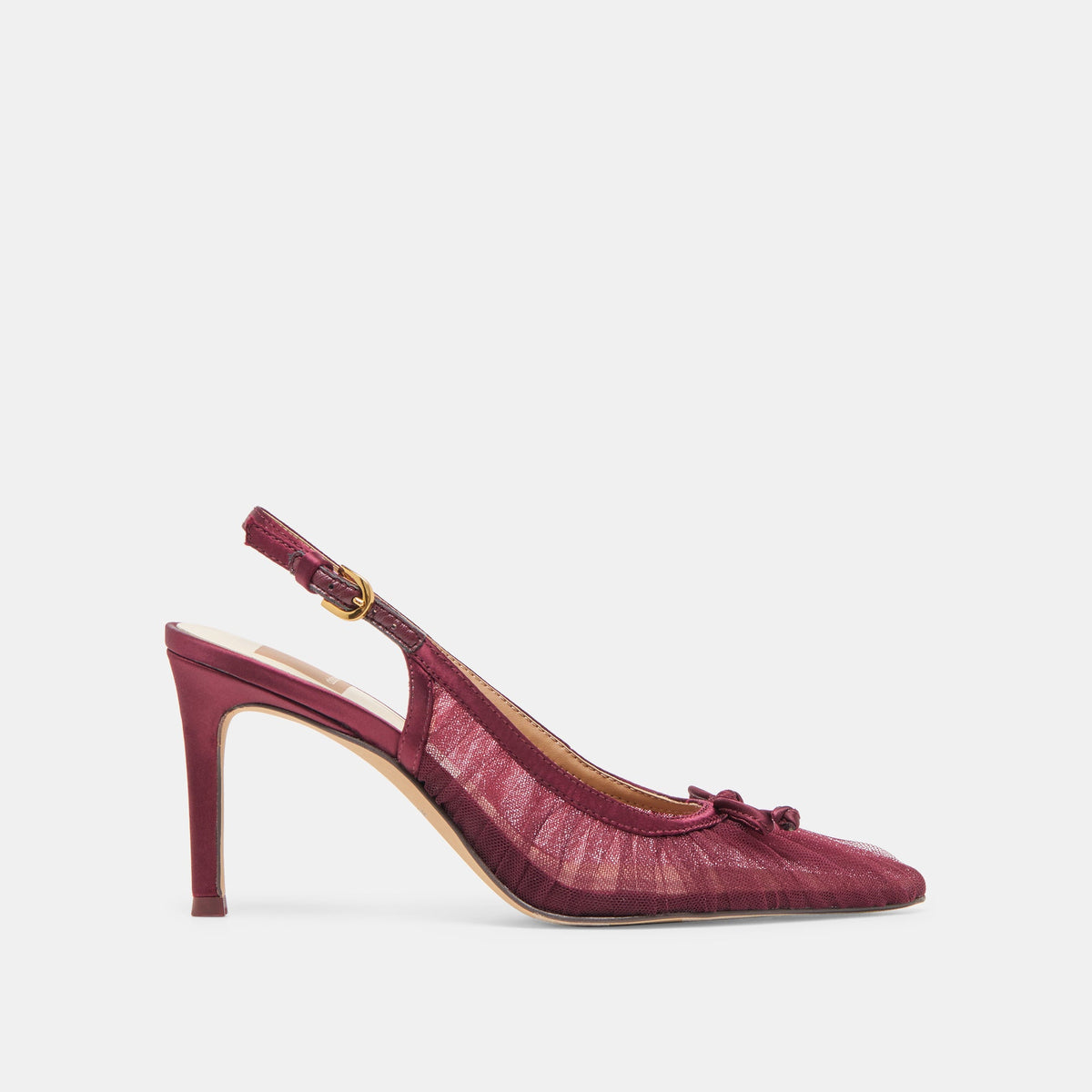 Dolce Vita SHOES Yela Cranberry Tulle Heels