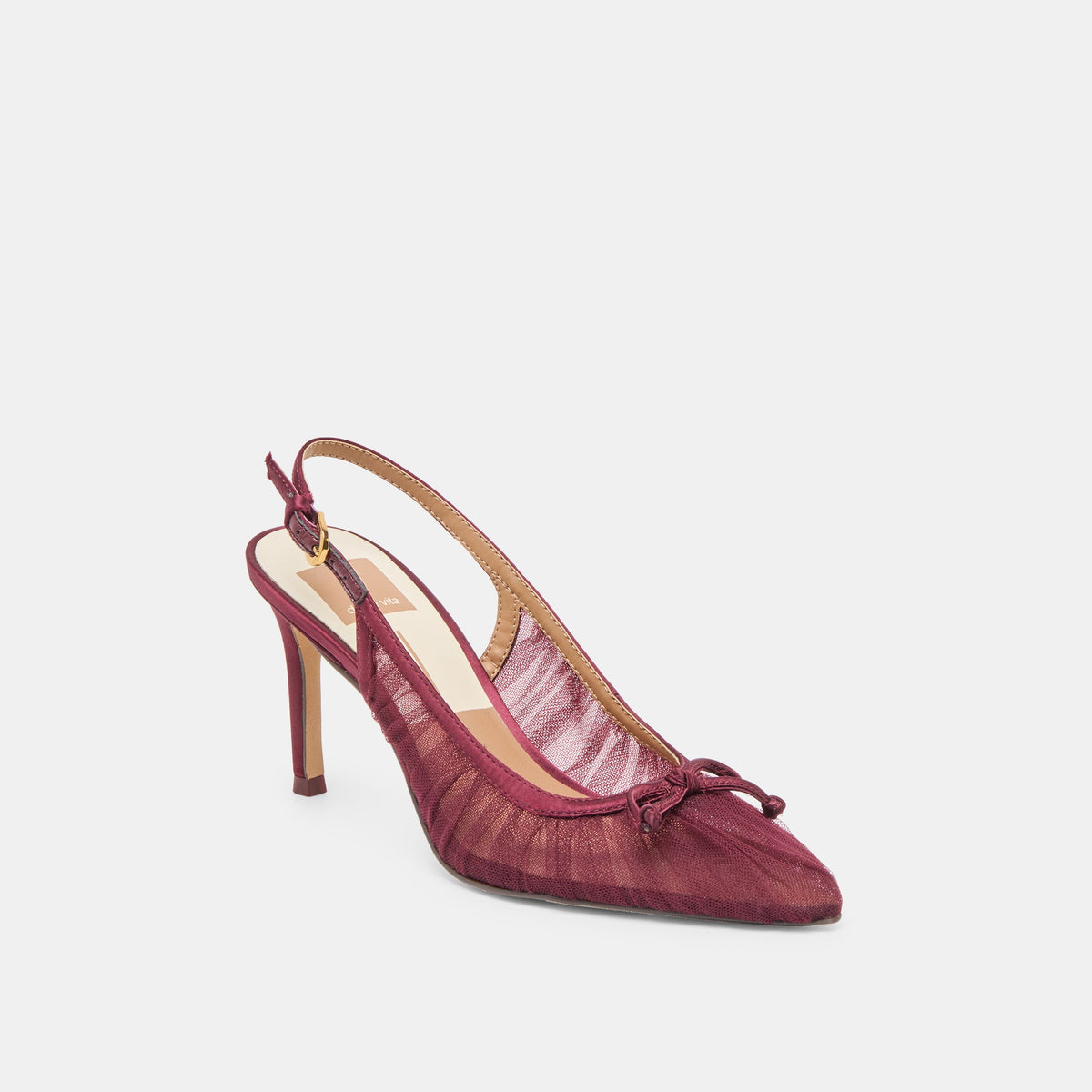Dolce Vita SHOES Yela Cranberry Tulle Heels