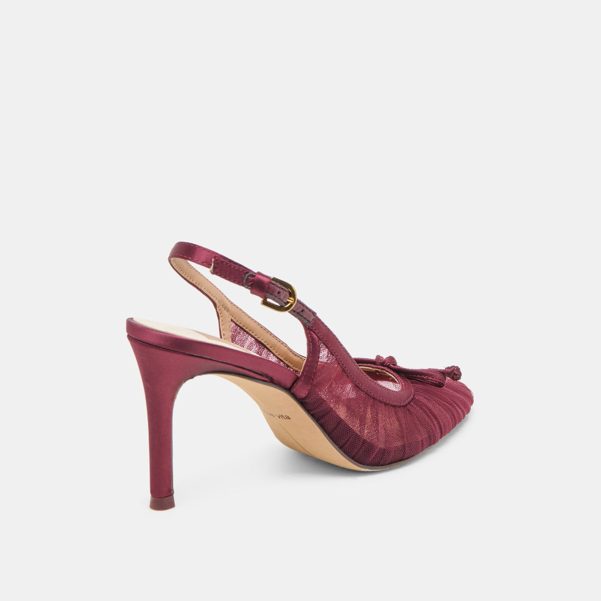 Dolce Vita SHOES Yela Cranberry Tulle Heels