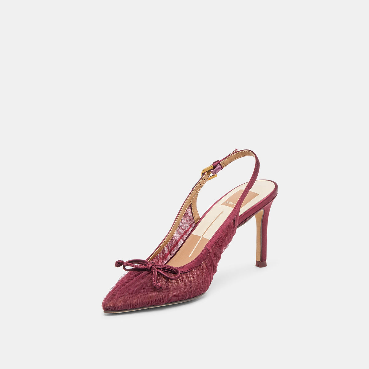 Dolce Vita SHOES Yela Cranberry Tulle Heels