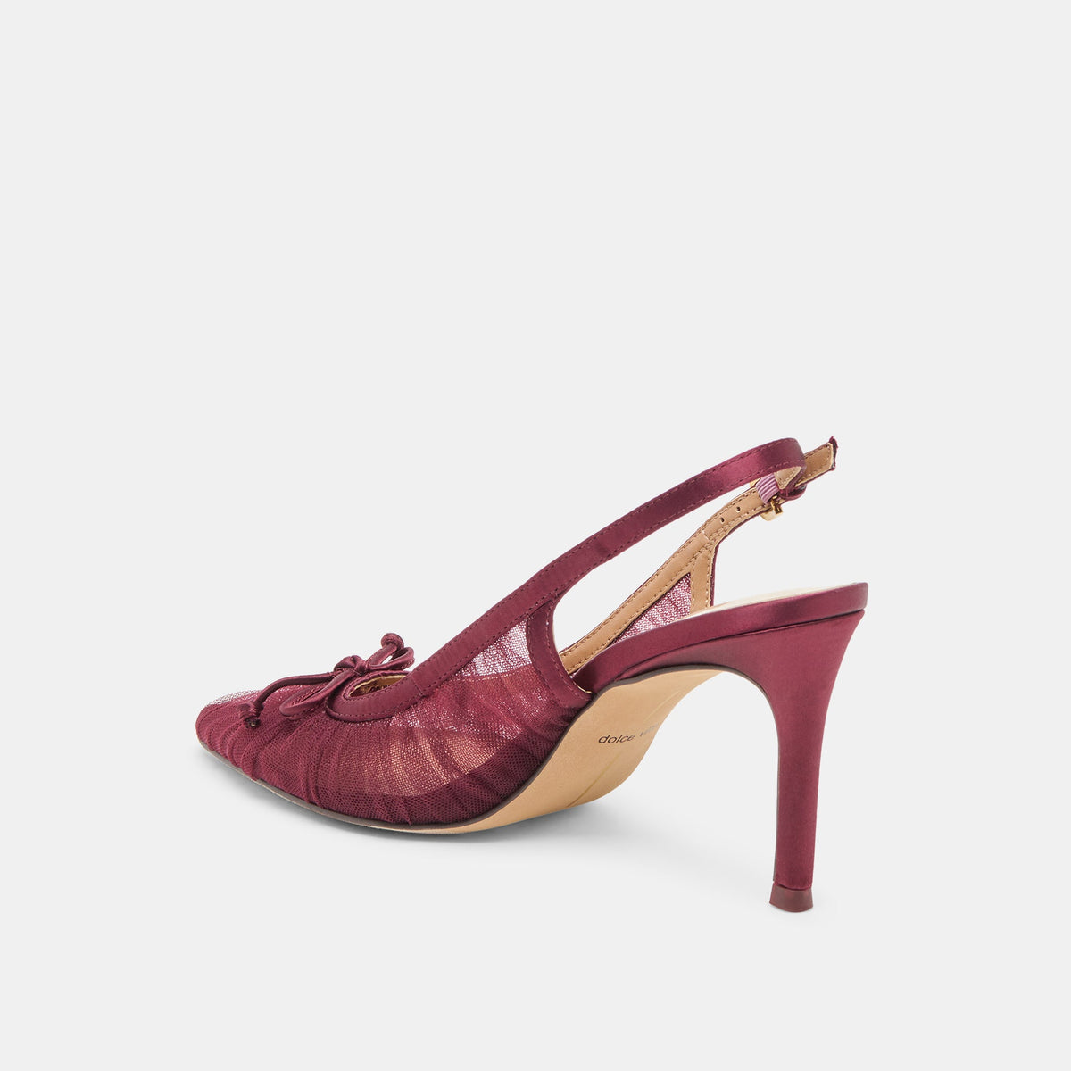 Dolce Vita SHOES Yela Cranberry Tulle Heels