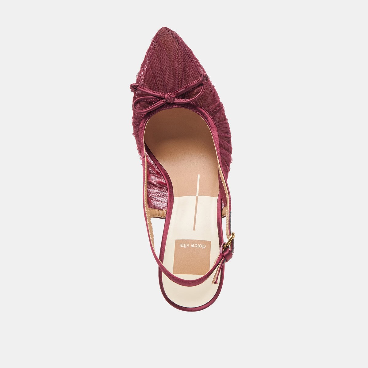 Dolce Vita SHOES Yela Cranberry Tulle Heels