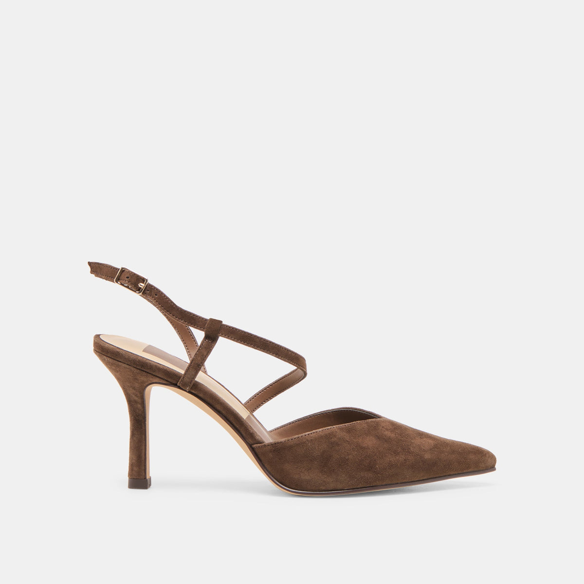 Dolce Vita SHOES Kamra Dk Brown Suede Heels