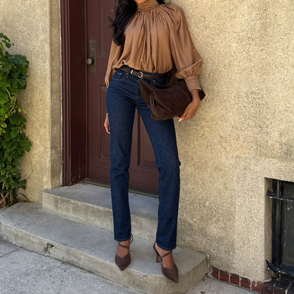 Dolce Vita SHOES Kamra Dk Brown Suede Heels