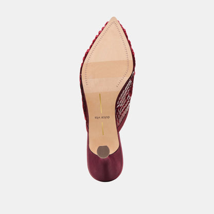 Dolce Vita SHOES Cleo Cranberry Sequin Heels