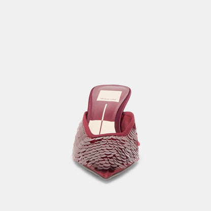 Dolce Vita SHOES Cleo Cranberry Sequin Heels