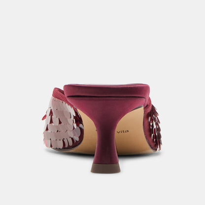 Dolce Vita SHOES Cleo Cranberry Sequin Heels