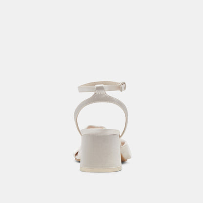 Dolce Vita SHOES Brenna Ivory Satin Heels