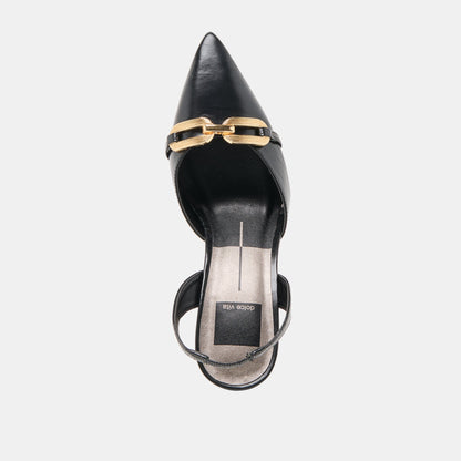Dolce Vita SHOES Malik Midnight Crinkle Patent Heels