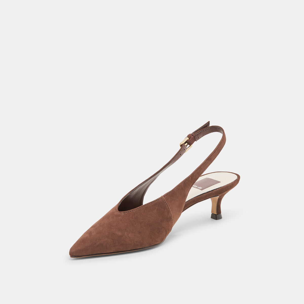 Dolce Vita SHOES Alenna Dk Brown Suede Heels