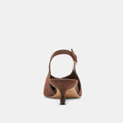 Dolce Vita SHOES Alenna Dk Brown Suede Heels