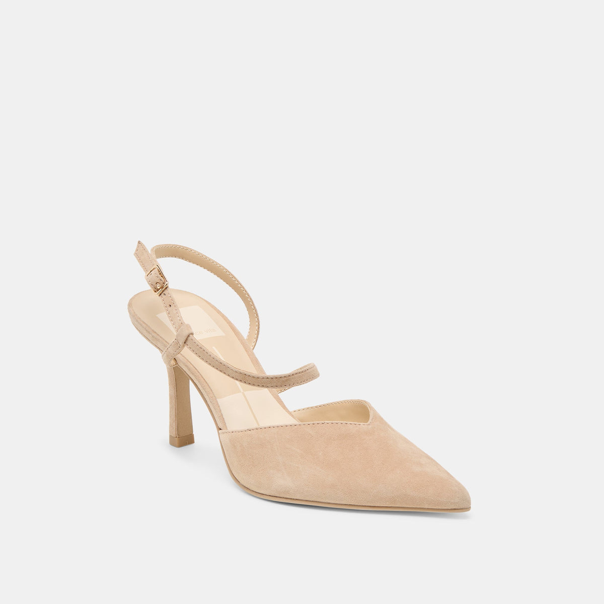 Dolce Vita SHOES Kamra Camel Suede Heels