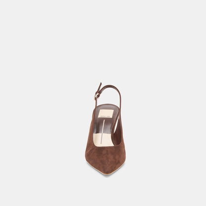 Dolce Vita SHOES Elasi Dk Brown Nubuck Heels
