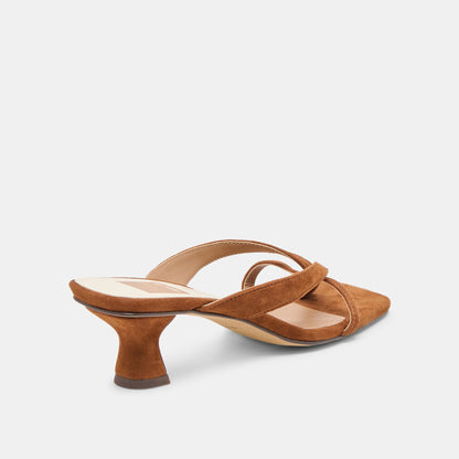 Dolce Vita SHOES Brevel Dk Brown Suede Heels