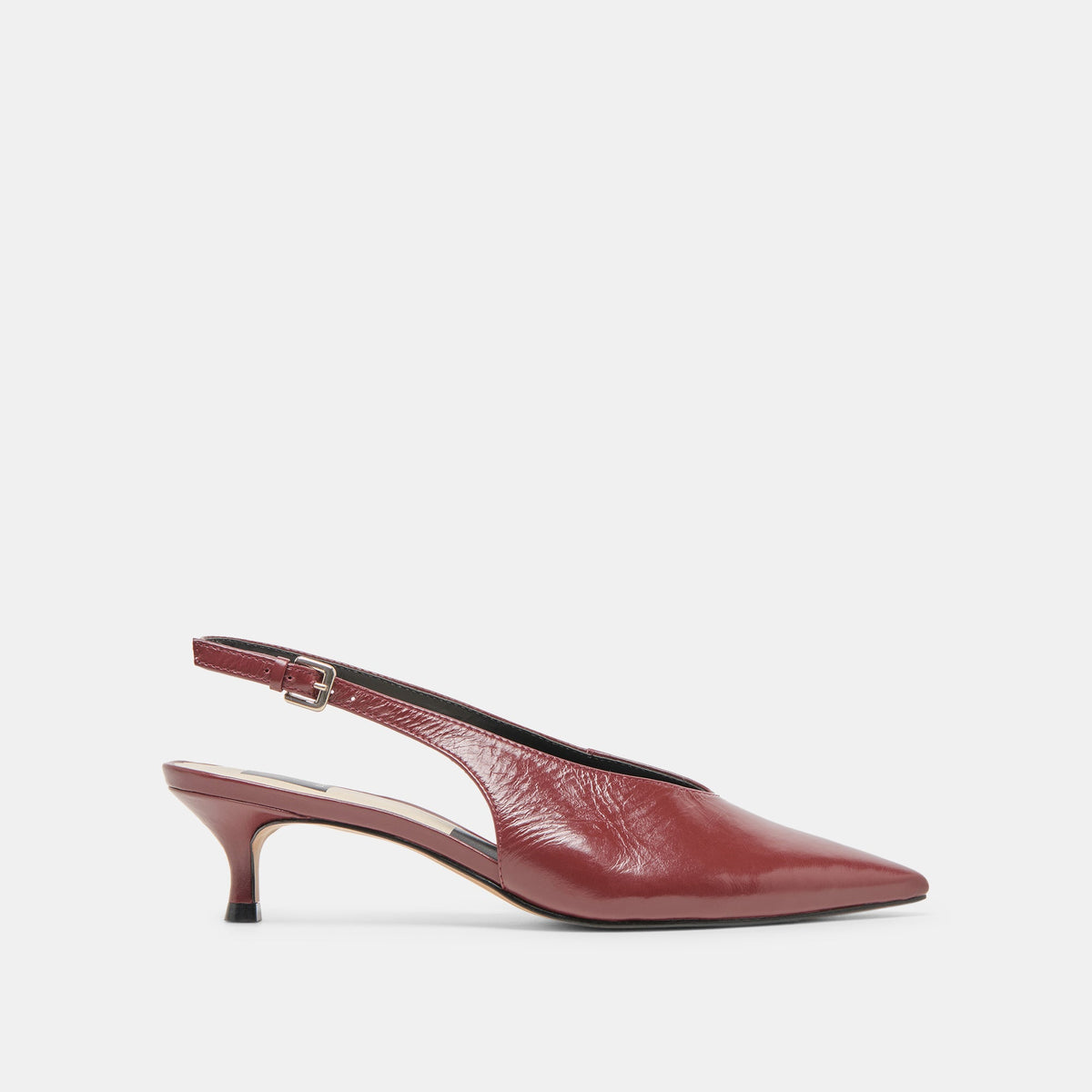 Dolce Vita SHOES Alenna Oxblood Crinkle Heels